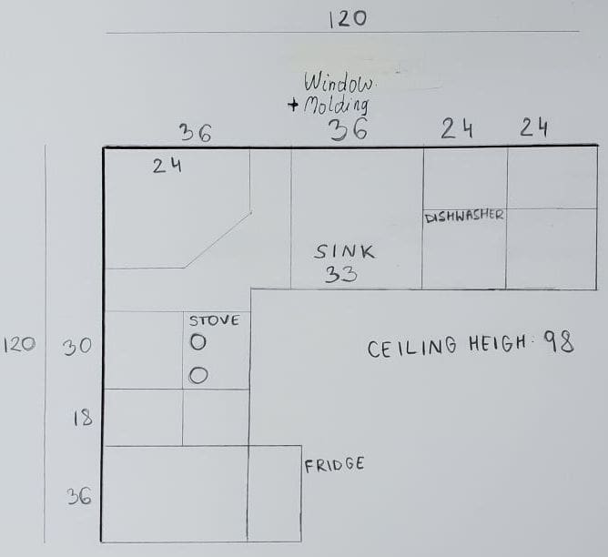 Kitchen Cabinets 50 cabinets drawing plan