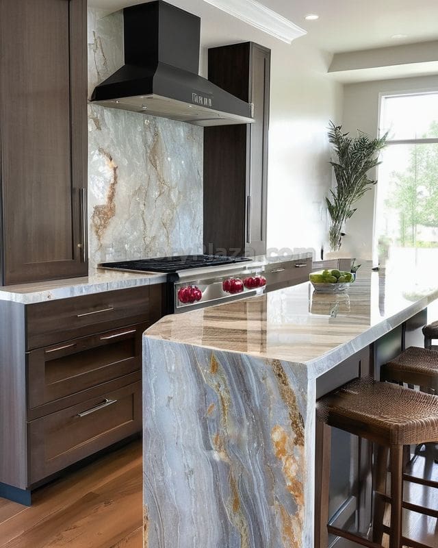 Semi-Precious Stone Countertops: A Luxurious Choice for Your Kitchen 2 Kitchen countertops with semi precious stone