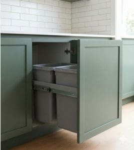 pull out garbage recylcing bin